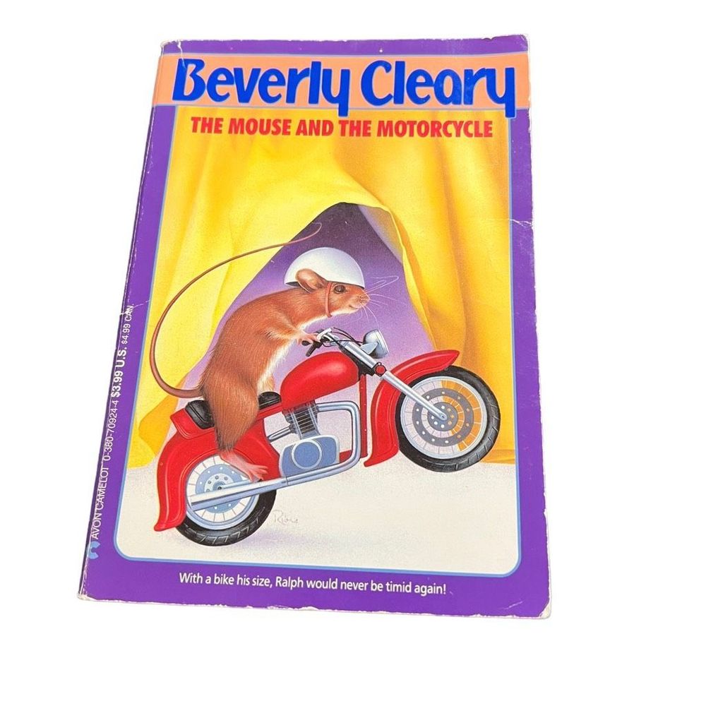 The Mouse And The Motorcycle PB Book By Beverly Cleary September Vint 1990 Print
